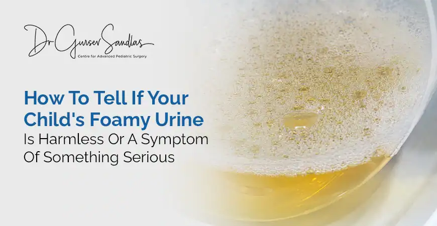 Child with foamy urine symptoms and kidney health awareness